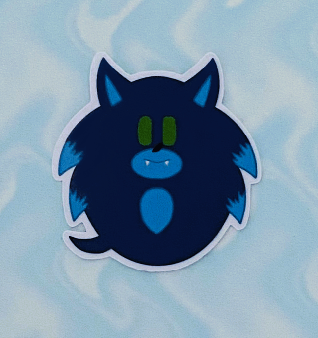 STH: blob sonic alternate forms (laminated sticker)
