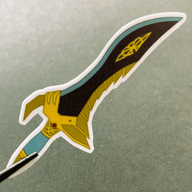 STH: sword (laminated sticker)
