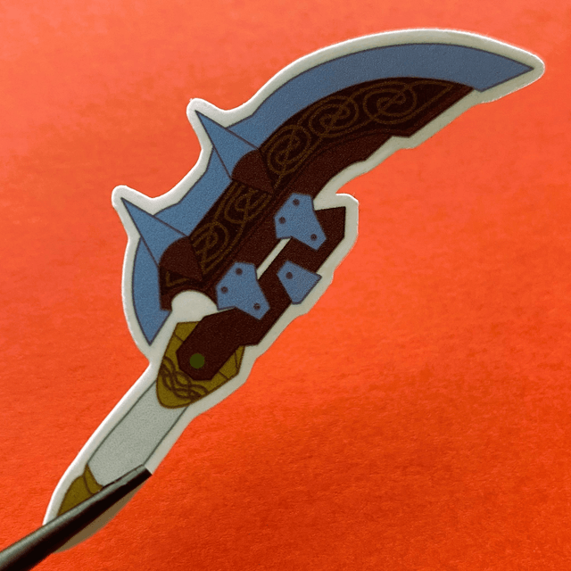 STH: sword (laminated sticker)