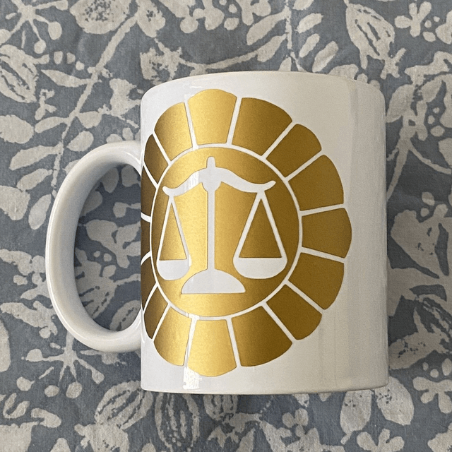 AA: attorney badge (vinyl mug)