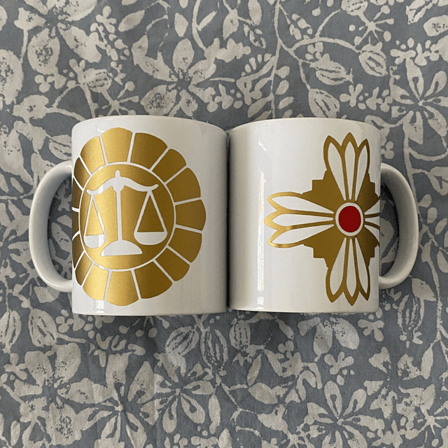 AA: attorney badge (vinyl mug)
