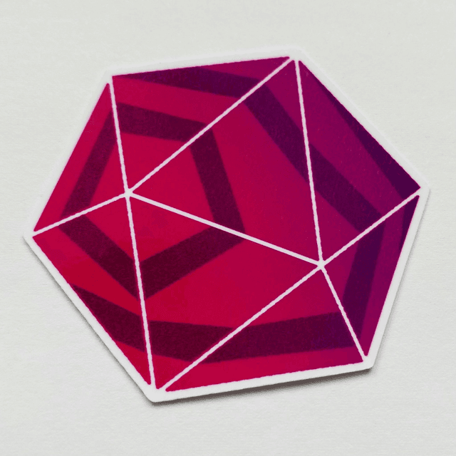 STH: phantom ruby (laminated sticker)