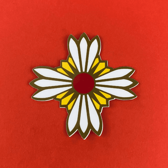AA: prosecute attorney badge (laminated sticker)