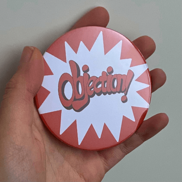 AA: objection (button large)